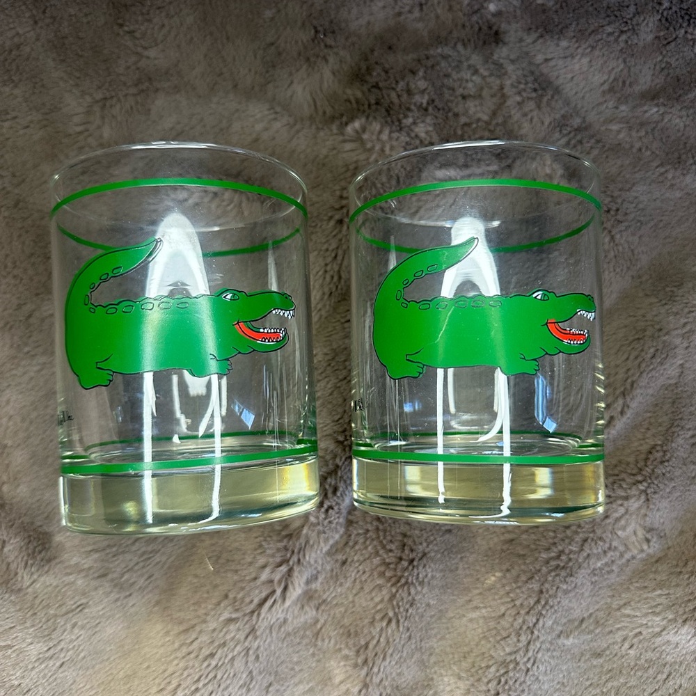 1960s MCM CERA Alligator LowBall glasses